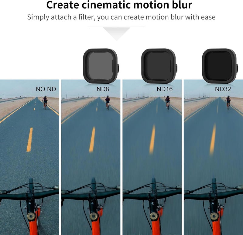 SOONSUN 6-Pack Lens Filter Set for GoPro Hero 13 Black - (ND8, ND16, ND32, CPL, Red, Magenta) Neutral Density, Circular Polarizer & Snorkeling Filters for Outdoor Photography & Video Shooting - Image 5